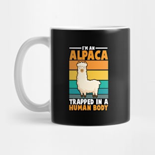 Alpaca in a Human Body Mug